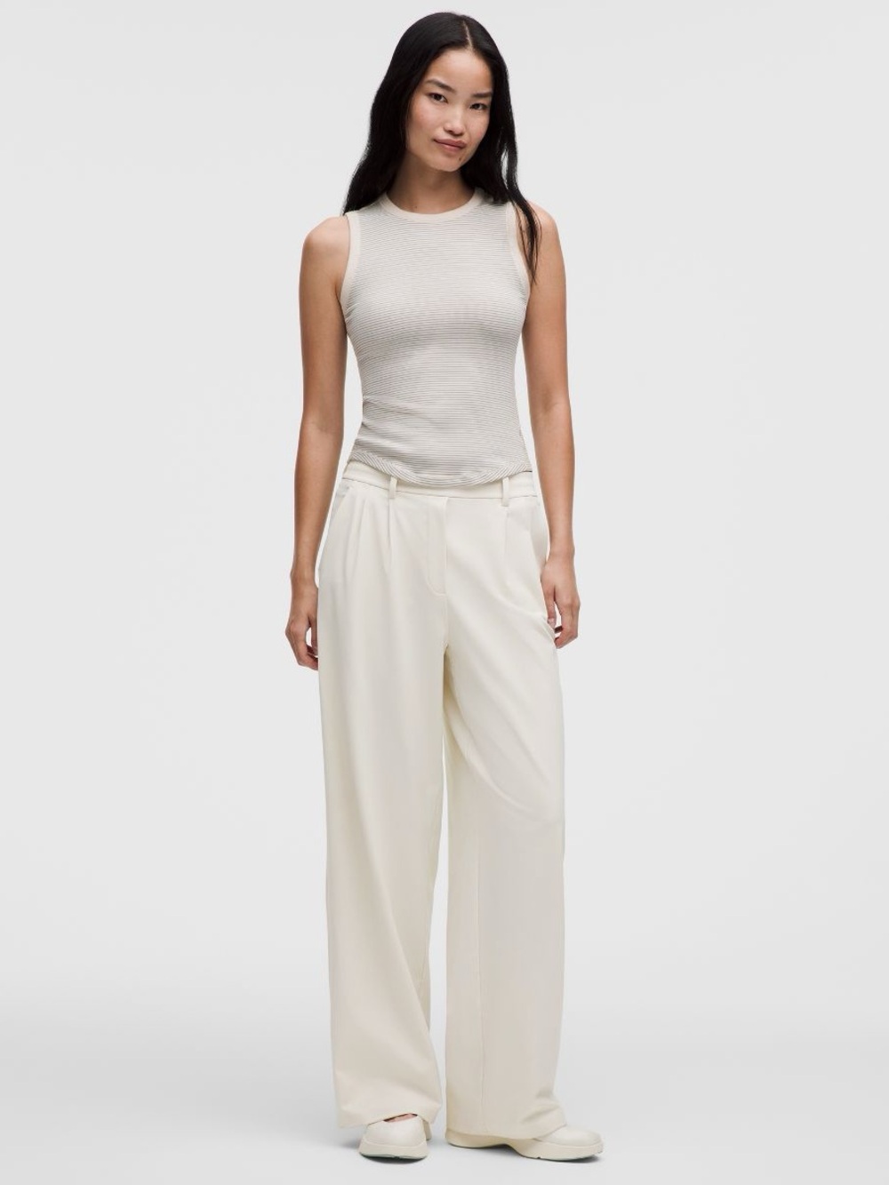 NWT Lululemon Daydrift High-Rise Wide-Leg Trouser Regular M Light Ivory